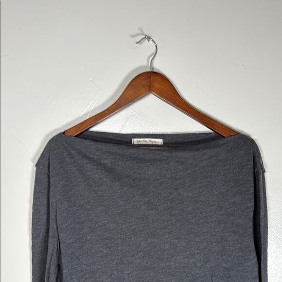 We the Free Kimmi Long Sleeve Top Gray Women's Size Large *SPOTS* - Picture 2 of 13